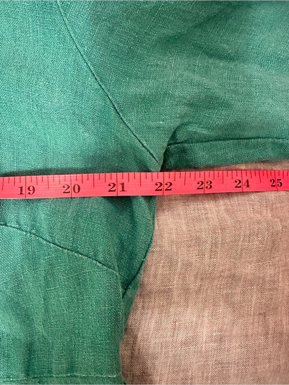 Teal 100% Linen Maxi Dress - Women’s medium - Lagenlook - Camille + Co. - Picture 9 of 12